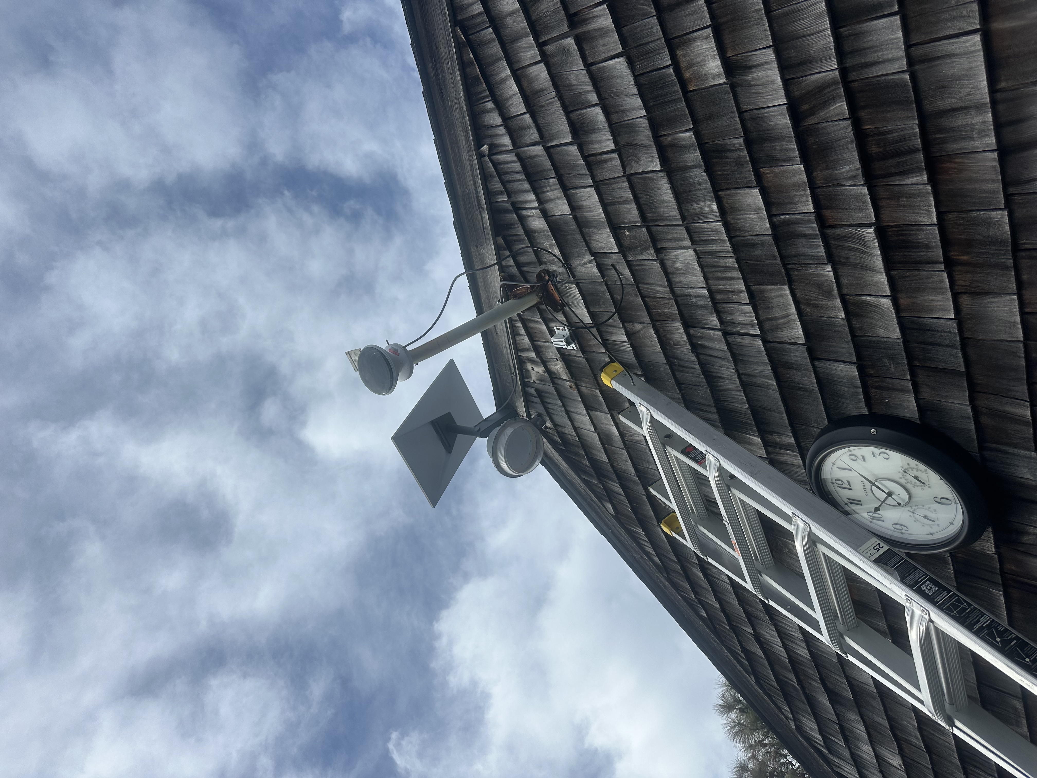 satellite dish ground pole mount with underground cable routing â OBX residential install